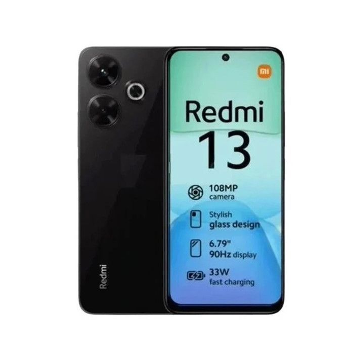 XIAOMI Redmi 13 Smartphone 8+256Go Noir Caméra 108 MP Écran 6,79" 90Hz MediaTek Helio G91-Ultra 5030mAh Batterie Charge Rapide 33W