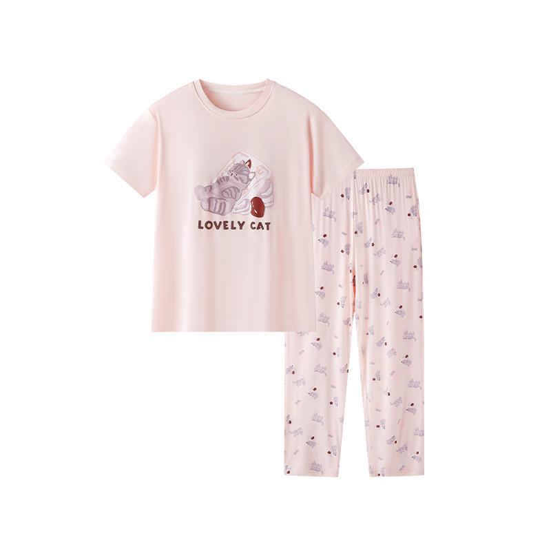 YEEHOO Girls Antibacterial Lyocell Pajama Set 175