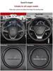 Genuine Leather Steering Wheel Cover for Luxgen U6/U5, Big 7 Rui 3 Na 5U6 – Non-Slip, Universal Fit for All Seasons