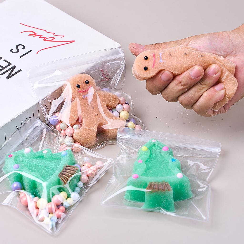 Xmas Series Silicone Candle Mold DIY Cartoon Gingerbread Man Christmas Tree Soap Molds Plaster Resin Craft Making Home Decor