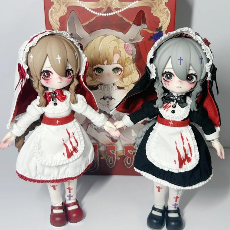 Nissa Bizarre Nightmare Bjd Series Blind Box Mystery Kawaii Trendy Articulated Action Anime Figures Toys Ornament Birthday Gifts