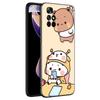 Cute BuBu DuDu Black Silicone Phone Case For Xiaomi Redmi Note 10 11 11S 12 13 4G 8 9 11T Pro 5G Plus 8T 9S 10S 12S