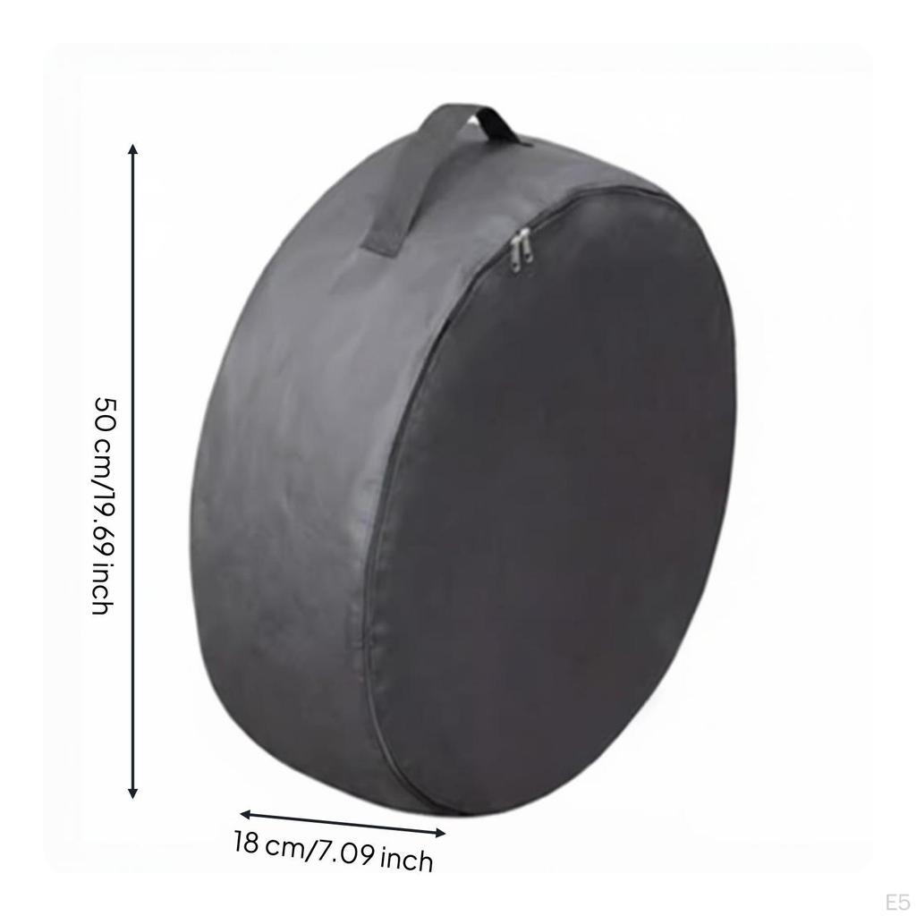 4 Pieces Car Tire Storage Bag Dustproof Spare Cover Waterproof Wheel for Garage,