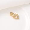 Luxury  Clasp Charms Jewelry Accessories, Brass Pave Zircon Climbing Button Necklace Pendant Bracelet Connector Jewelry