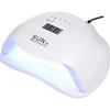 Lampe UV LED pour Ongles 54W Lumière de Durcissement Rapide pour Manucure Blanche 23x20.8x10.3cm