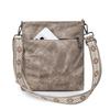 Damen Retro Denim PU Einzel-Schultertasche Große Kapazität Umhängetasche Multifunktionale Schulter-Umhängetasche Ausflugs-Freizeit-Pendlertasche