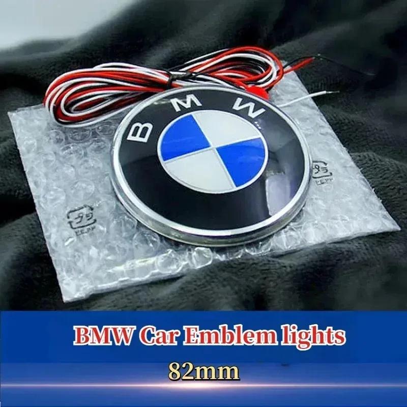 Emblema LED Iluminado de Color Único Estático de 82 mm Luz Roja Azul Blanca Delantero Trasero Insignia Brillante Apto para BMW F10 E60 E61 E87 E90 E93 F3