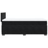 Box Spring Bed with Mattress Black 90x200 Cm Velvet