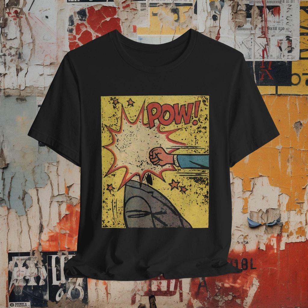 Face Punch Shirt Vintage Comic T-shirt Comical Graphic Tee Comic Fan Gift Funny Retro Punch Tee for Retro Comic Book and Humor Lovers