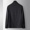 Men's Non-Iron Wool Lapel Jacket - Spring/Autumn Business Wear for Middle-Aged & Young Adults