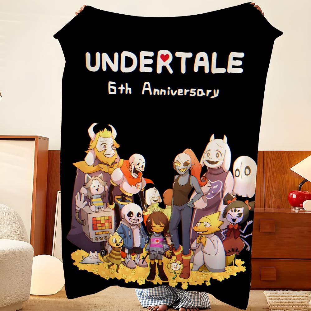 Game U-Undertale Throw Flannel Throw Blanket, Lightweight Cozy, Durable Washable cute Cool