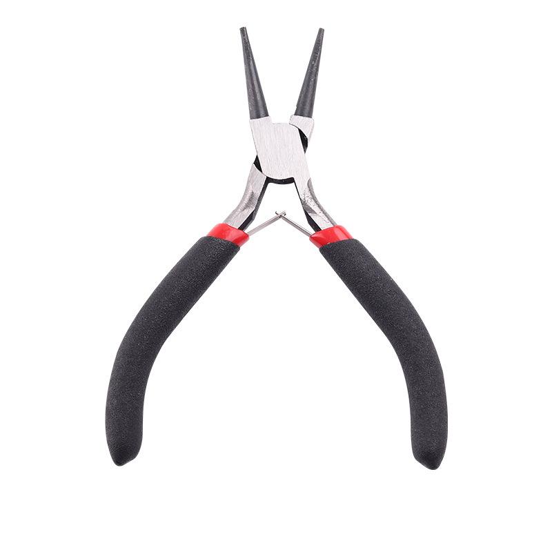 4.5-inch Red and Black Mini Round Nose Jewelry Pliers