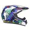 Off-Road Motorcycle Full Helmet 225 White Size 5 Travel Personality Safety Cover Four Seasons Off-Road Helmet