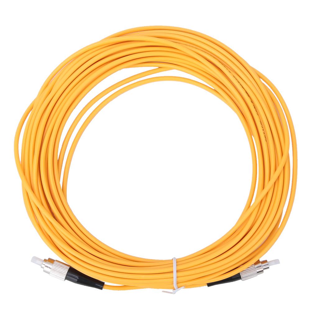 

10m FCUPC to FCUPC Single Mode Optical Fiber Patch Cable Cord Jumper Yellow