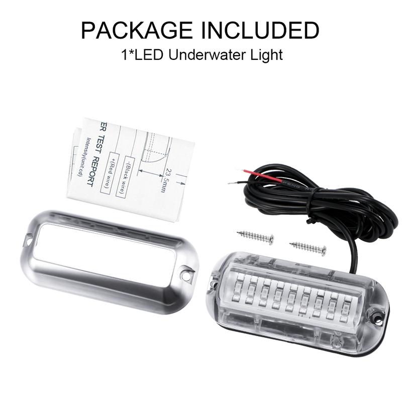 27 LED Stainless Steel Marine Navigation Light 50W Underwater Pontoon For Boat IP68 Waterproof Yachting Ship Fishing Night Lamp