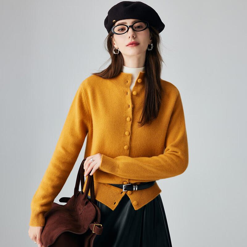 PALUOPO Women's Solid Cashmere Cardigan