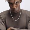 4mm Stainless Steel Flat Snake Chain Necklace Simple Silver Color Soft Chain Men Necklace Hip Hop Jewelry Trendy Accessories