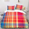 Striped Pattern - Digital Printed Duvet Kit - Polyester - Bedroom Decor -1 Bed Cover +2 Pillowcase (no Pillow Core)