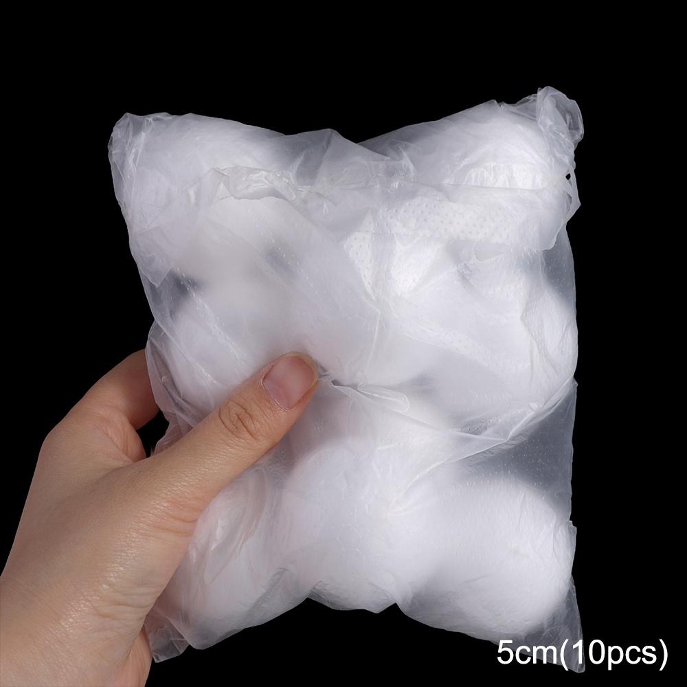 DIY Supplies Mini Foam Balls Polystyrene Round Christmas Balls White Christmas Ornaments Modelling