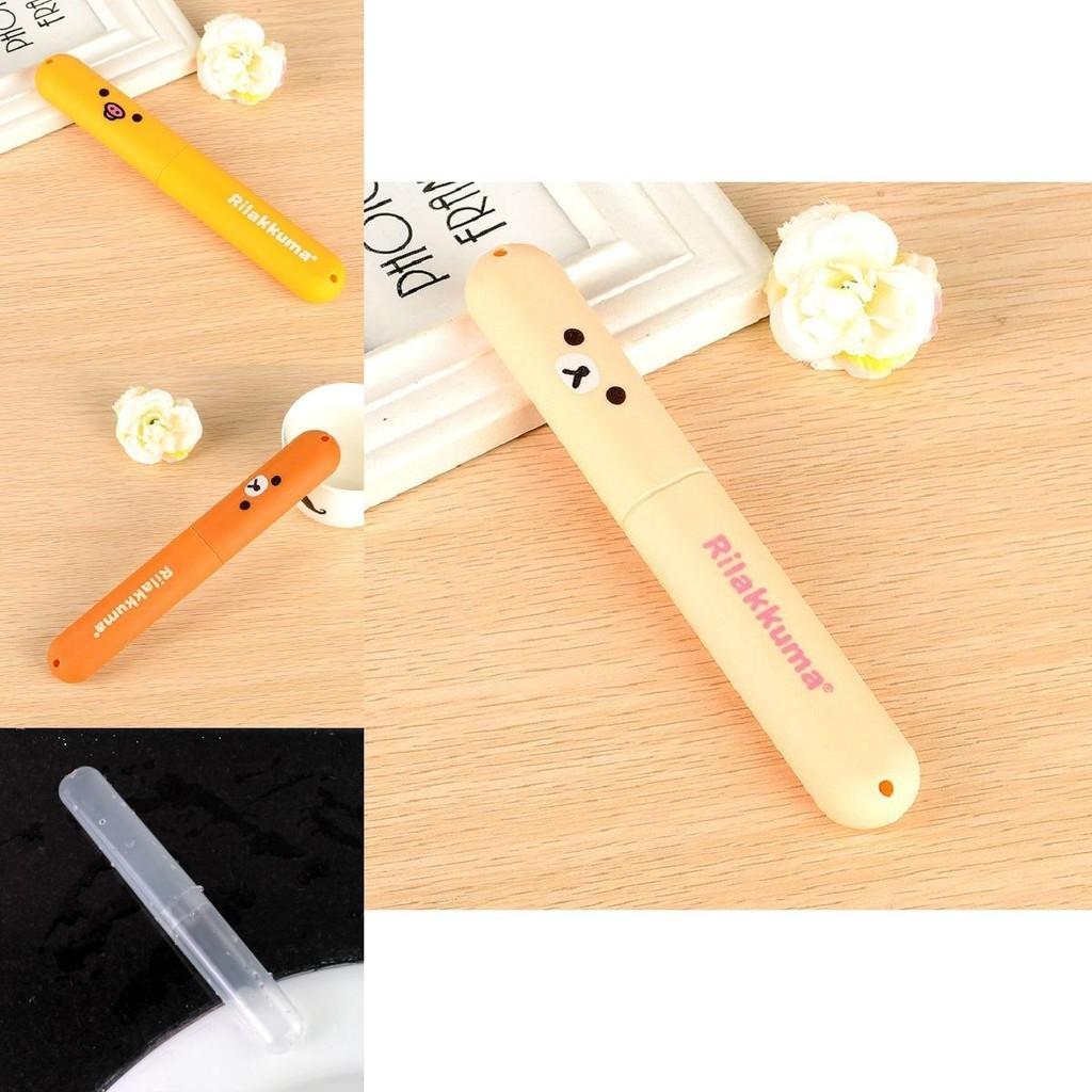 Adorable Bear Portable Toothbrush Cover Holder Storage Box For Outdoor Travel Hygiene