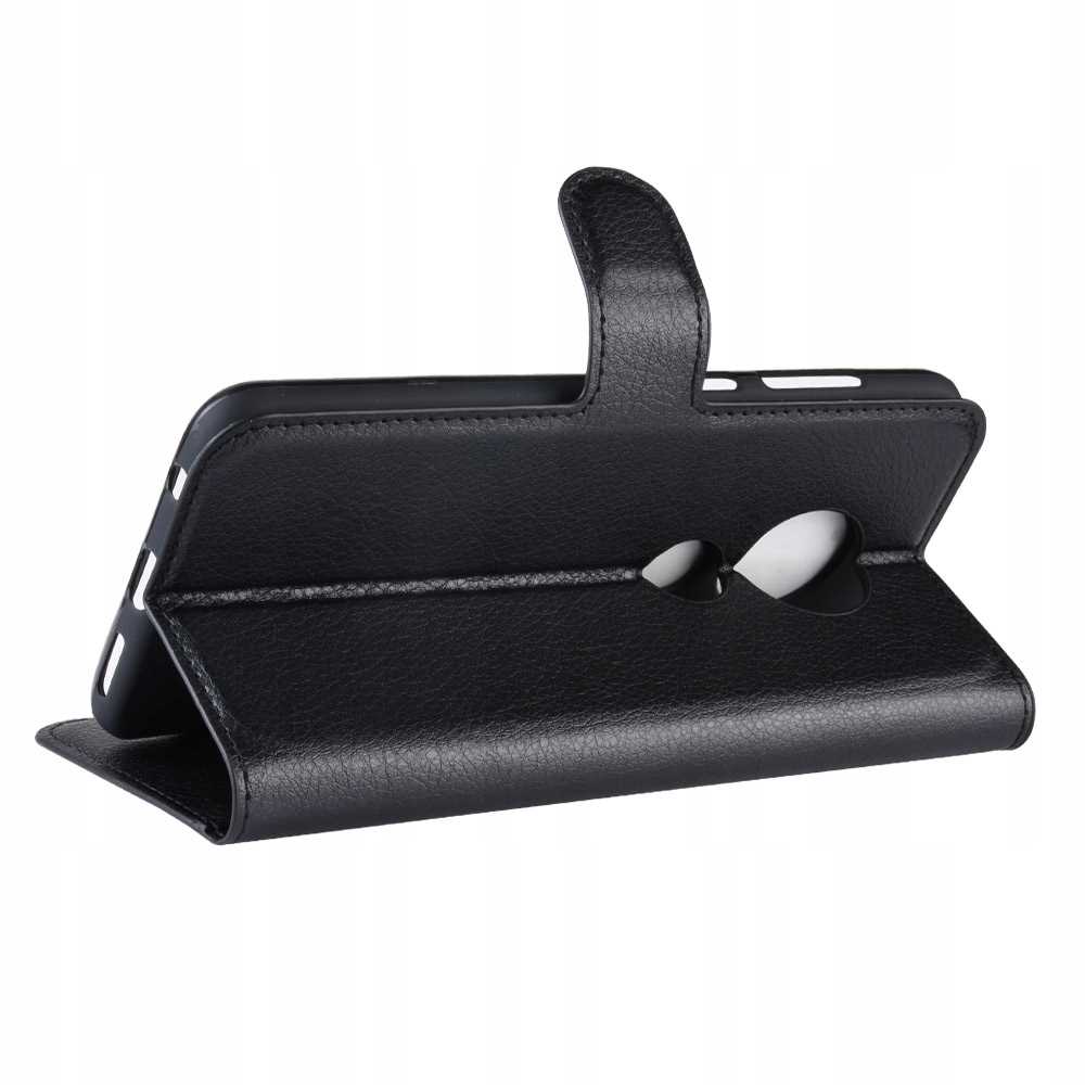 Litchi Moto G7/G7 Plus Czarny