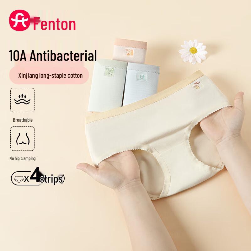 

FENTENG Women s Antibacterial Cotton Underwear 4-Pack XL