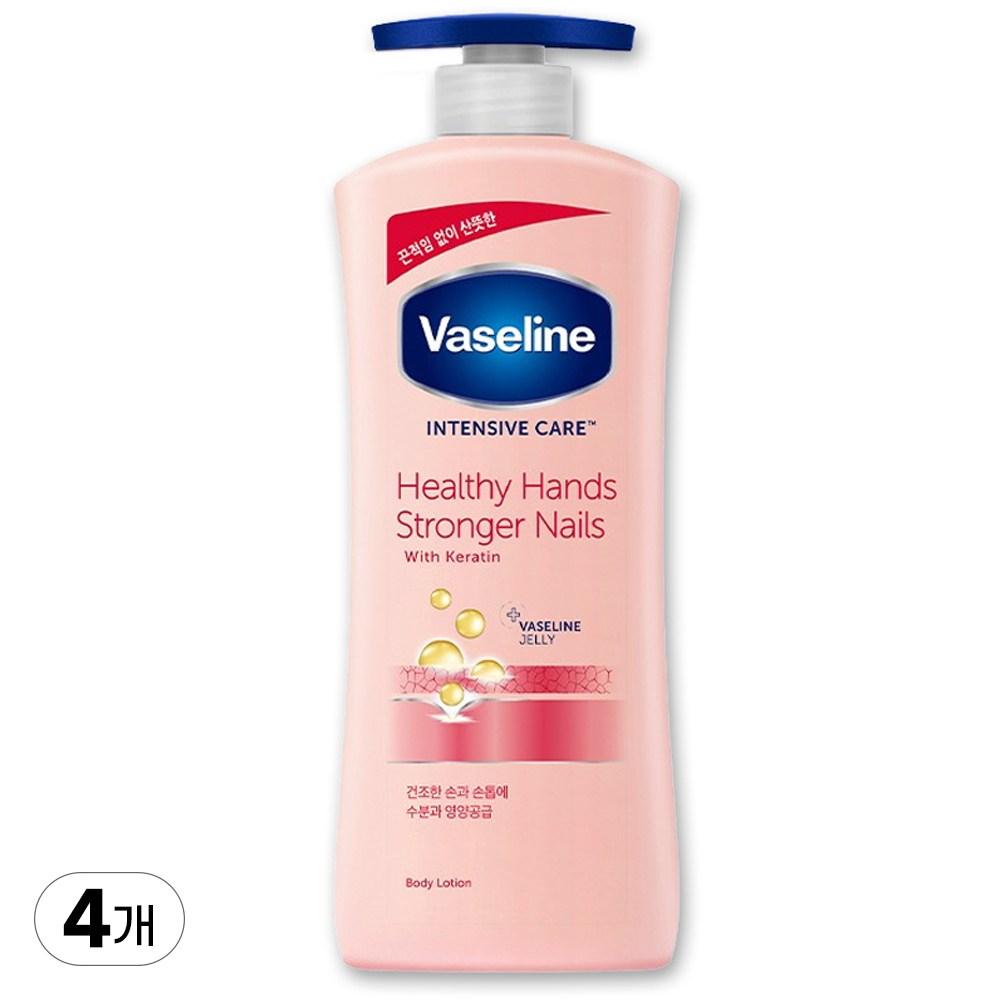 Vaseline Intensive Care Healthy Hand & Stronger Nail Lotion 600ml 4 Pcs