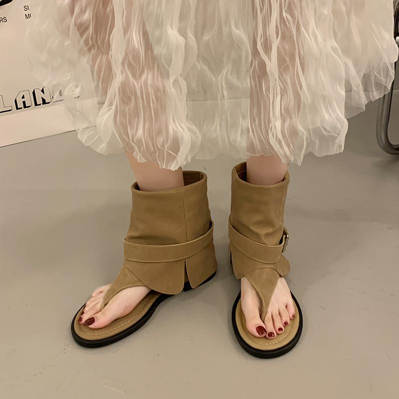 Móda Nový Styl Populární Dámské Letní Boty Otevřená Špička Baleríny Střapec Módní Design Sandály Římské Sandály Elegantní Obuv Sandály Plus Size