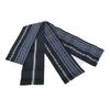 Used Kakuobi Genkai Honba Chikuzen Hakataori Pure Silk Black New Men's Obi Gold Certificate 687all