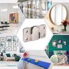 Stainless Steel Interlock Hanging Buckle Heavy Duty Photo Frame Hook Wall Mounted Flush Mount Brackets For Furniture Connector