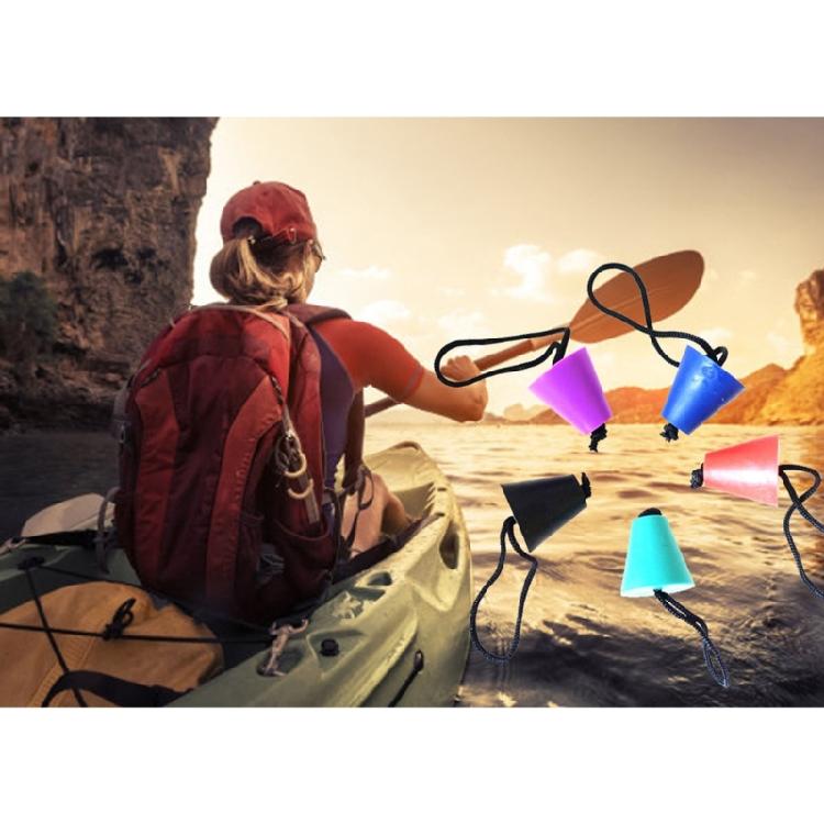 Waterproofed Silicones Kayaks Drain Hole Stoppers with Lanyards Universals Drain Hole Plugs for Canoes Boats Accessories