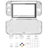 eXtremeRate DIY Compatible Case Shell Made of Clear Material for Compatible with Switch Nintendo Switch Light Controller Repair Kit with Custom Case