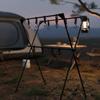 X-Shaped Camping Rack Multifunctional Collapsible Triangular Shelf Quick Setup