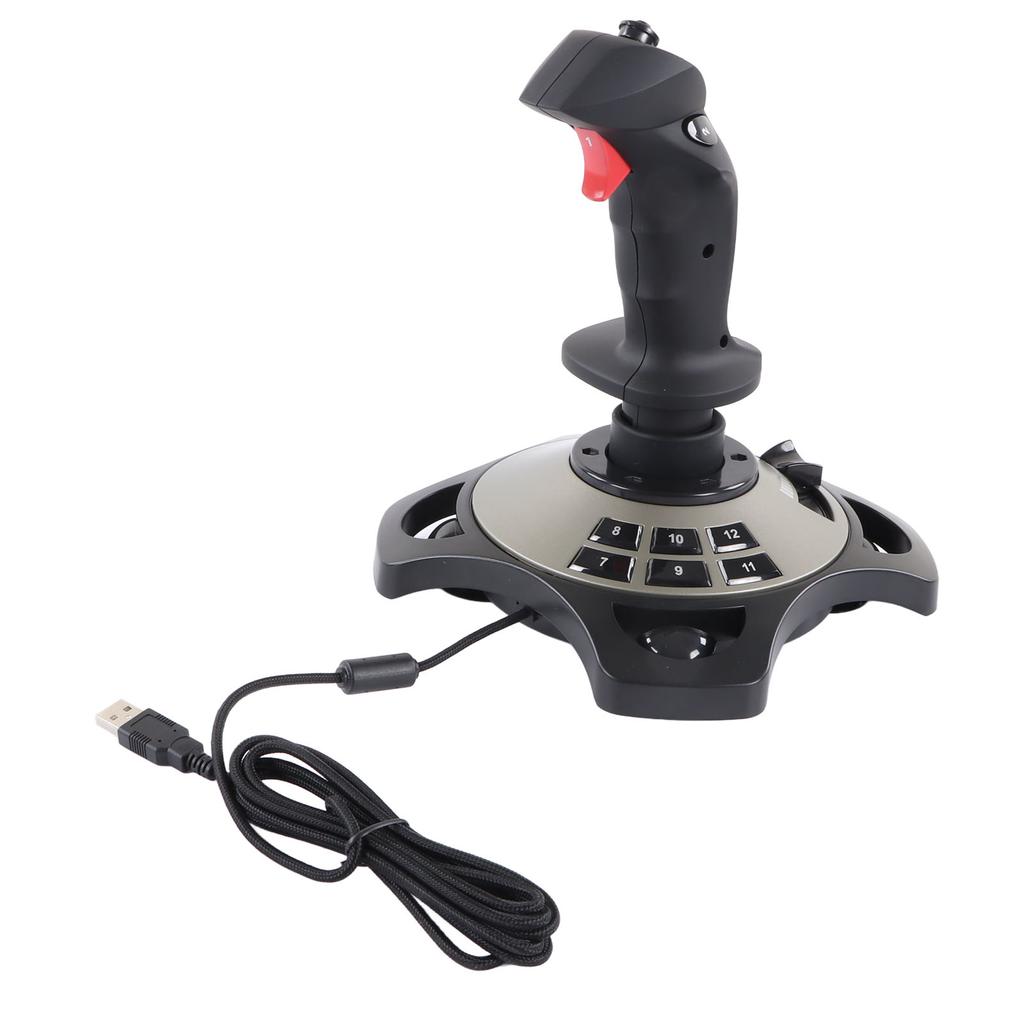 PC Joystick 2113 Pro Simulation USB Gamecontroller mit Vibrationsfunktion Kabelgebundenes Gamepad Joystick