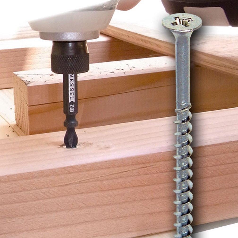 VESSEL Combi X PQ142311 Double-Ended Bit, 2-Piece Set, Phillips/Square +2/SQ3 110,