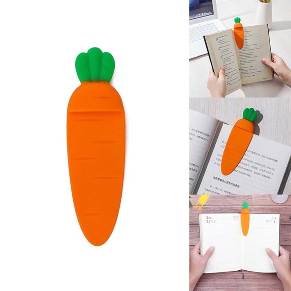 DIY For Kids Children Gift Carrot Bookmark School Supplies 3D Stereo Book Marks Office Stationery