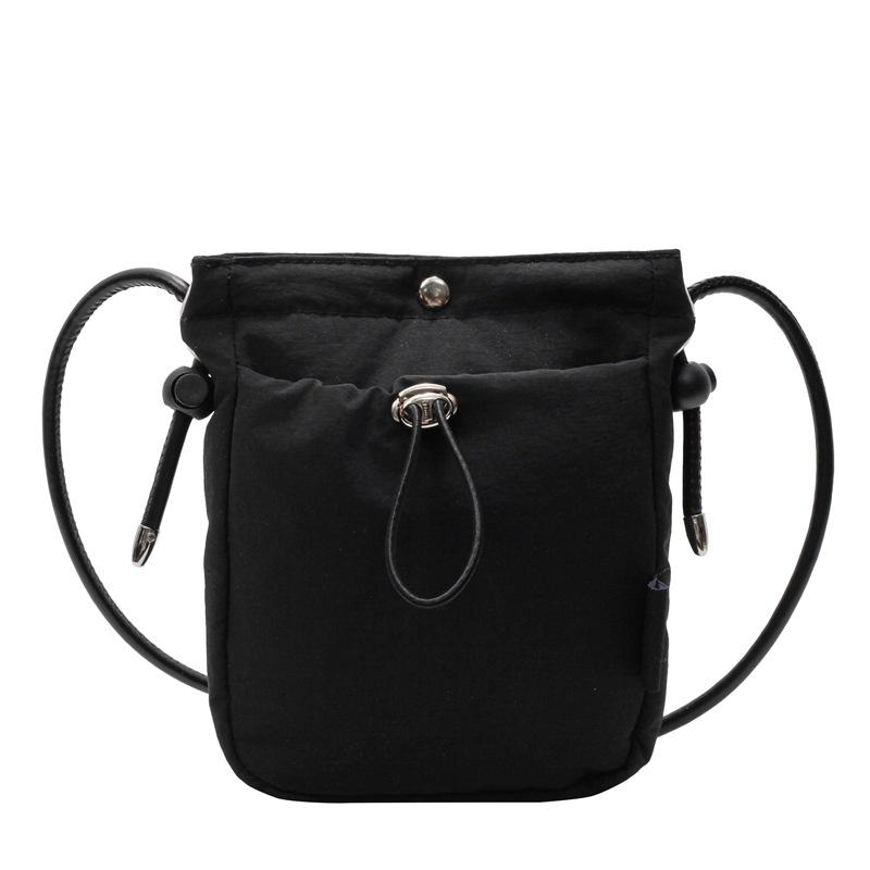 Casual Nylon Cloth Mini Small Bag Women's Summer Versatile Messenger Bag Shoulder Bucket Bag Mobile Phone Bag