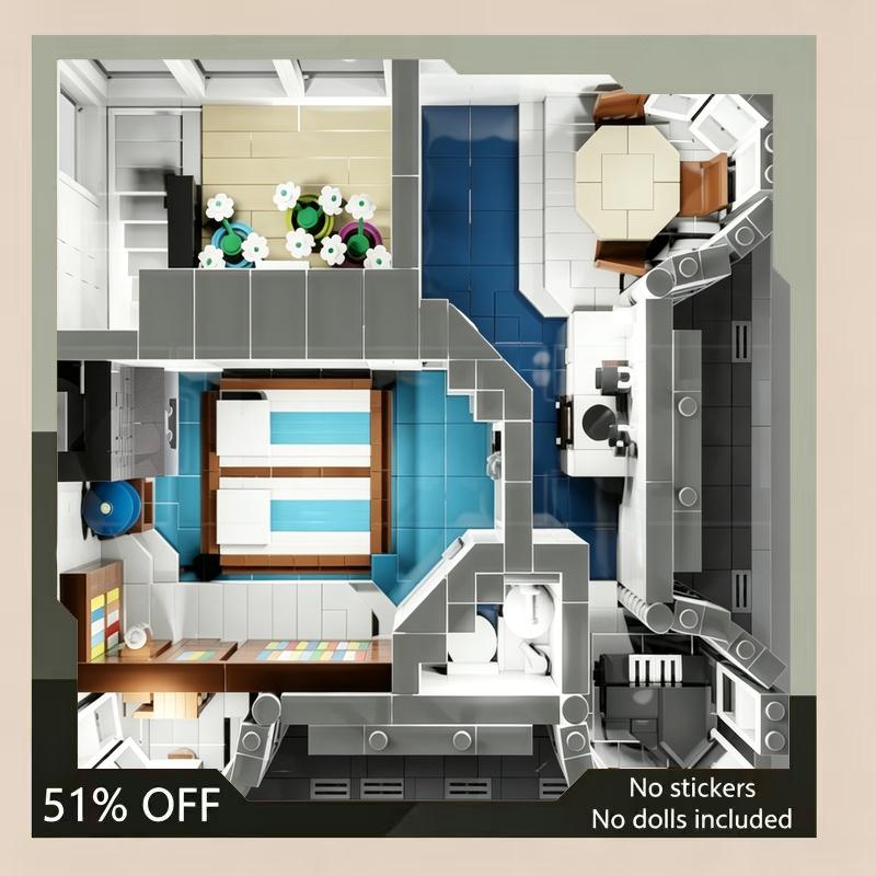 2979PCS Modular Villa MOC Building Blocks Architecture DIY Assembly Creative Toy Collection Display Educational Gift