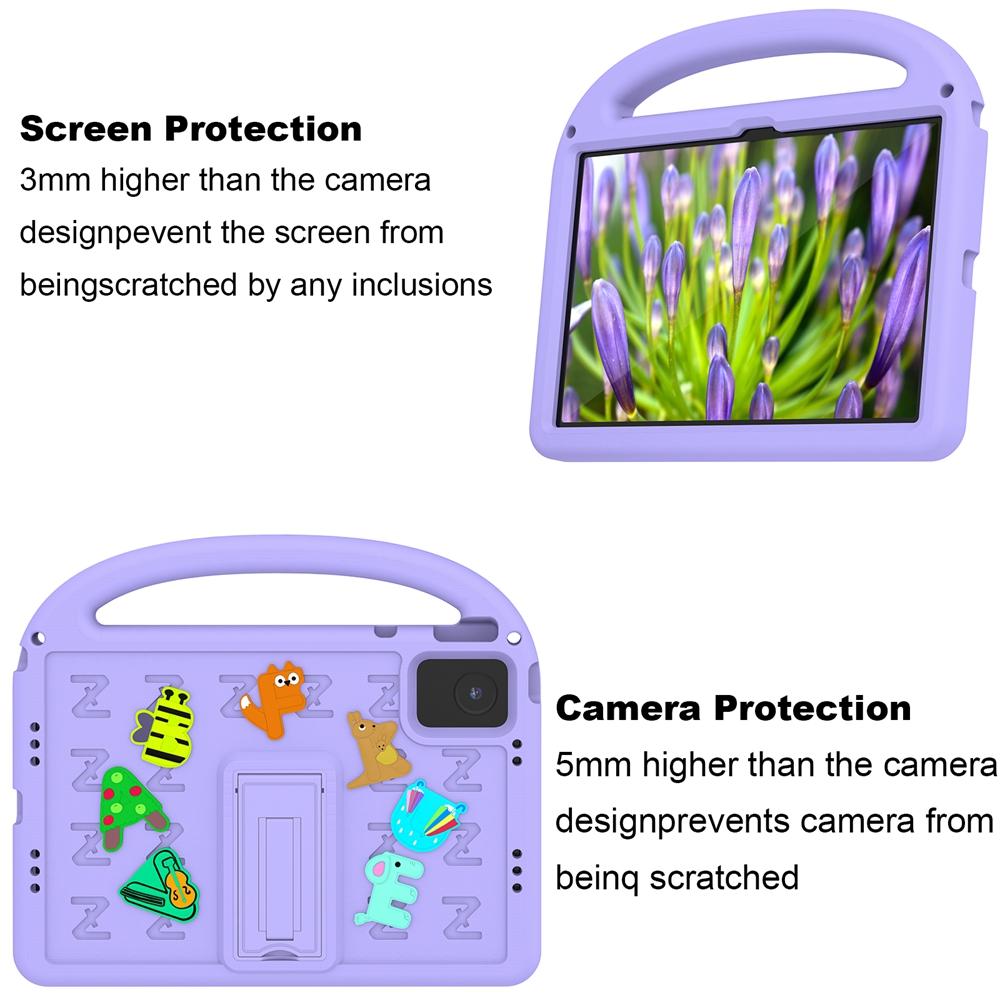 Lenovo Tab M11 Xiaoxin Pad 2024 11 polegadas TB-330FU TB-331FC Capa Infantil Segura Desenho Animado Letra Portátil Espuma EVA À Prova de Choque Suporte Capa para Tablet