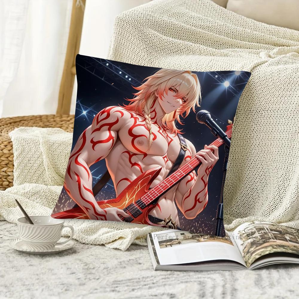 1pc Game Honkai Star Rail Mydei Pillow Case Square Pillow Bedroom Sofa Leisure Comfort Cushion Car Living Room Home Decoration