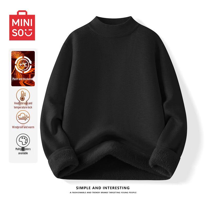 MINISO Men's Thick Thermal Turtleneck Sweater