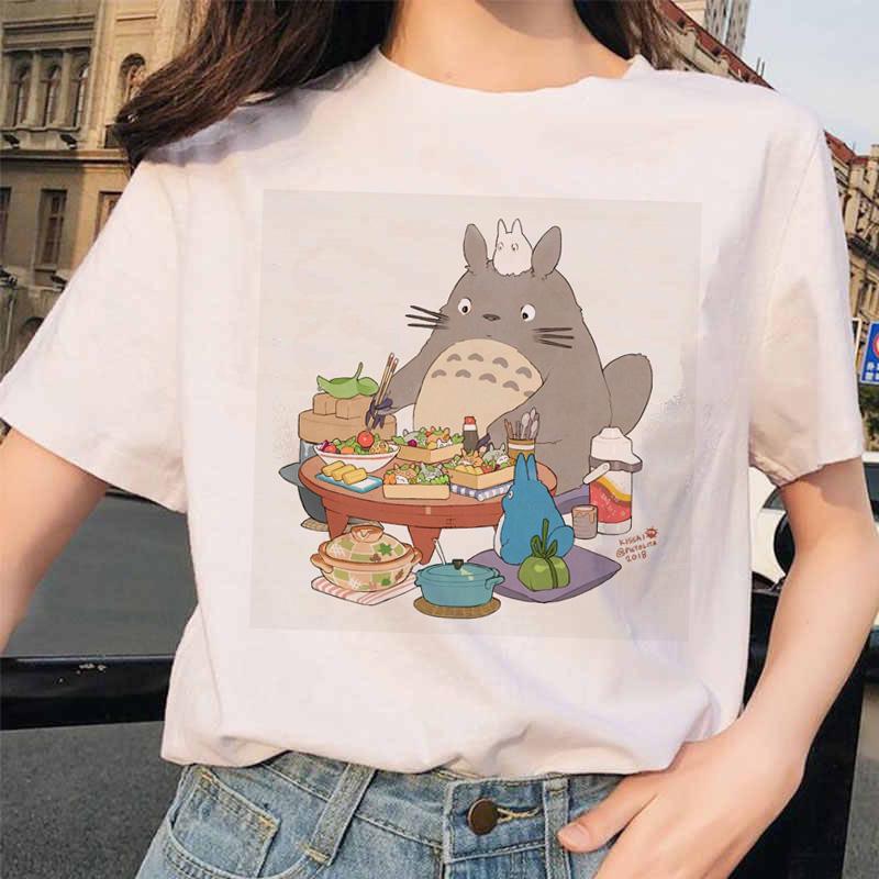 Tricou Femei Totoro Spirited Away Studio Ghibli Tricou Femei Japoneze Ulzzang Tricou Anime Miyazaki Hayao Tricou Femei Harajuku 90S