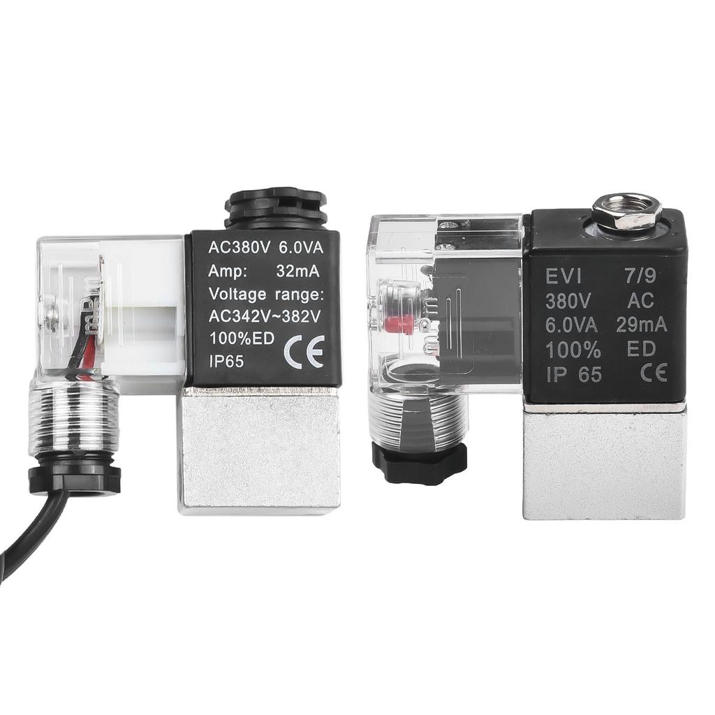 Válvula Compresor de Aire 380V Válvula Solenoide Control Eficiente Para Ambiente de Trabajo Cómodo Operación Silenciosa