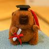 Doctor Capybara Pendant Dr. Capibala Plush Keychain Students Graduation Present Backpack Hanging Ornament Bag Car Animation Keyring