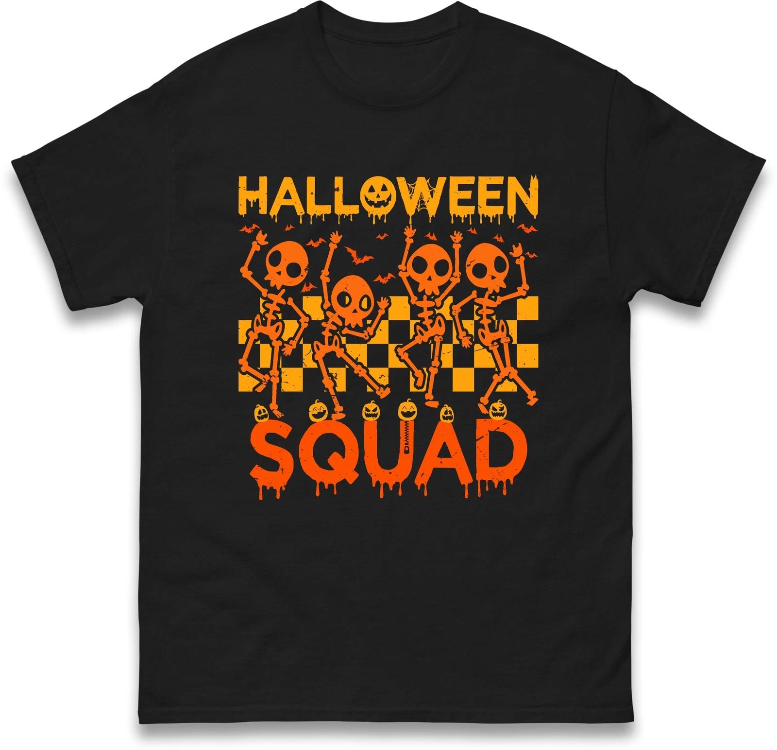 Halloween Dancing Skeleton Design T Shirt,Halloween Pumpkin Night Party,Gift Top XL