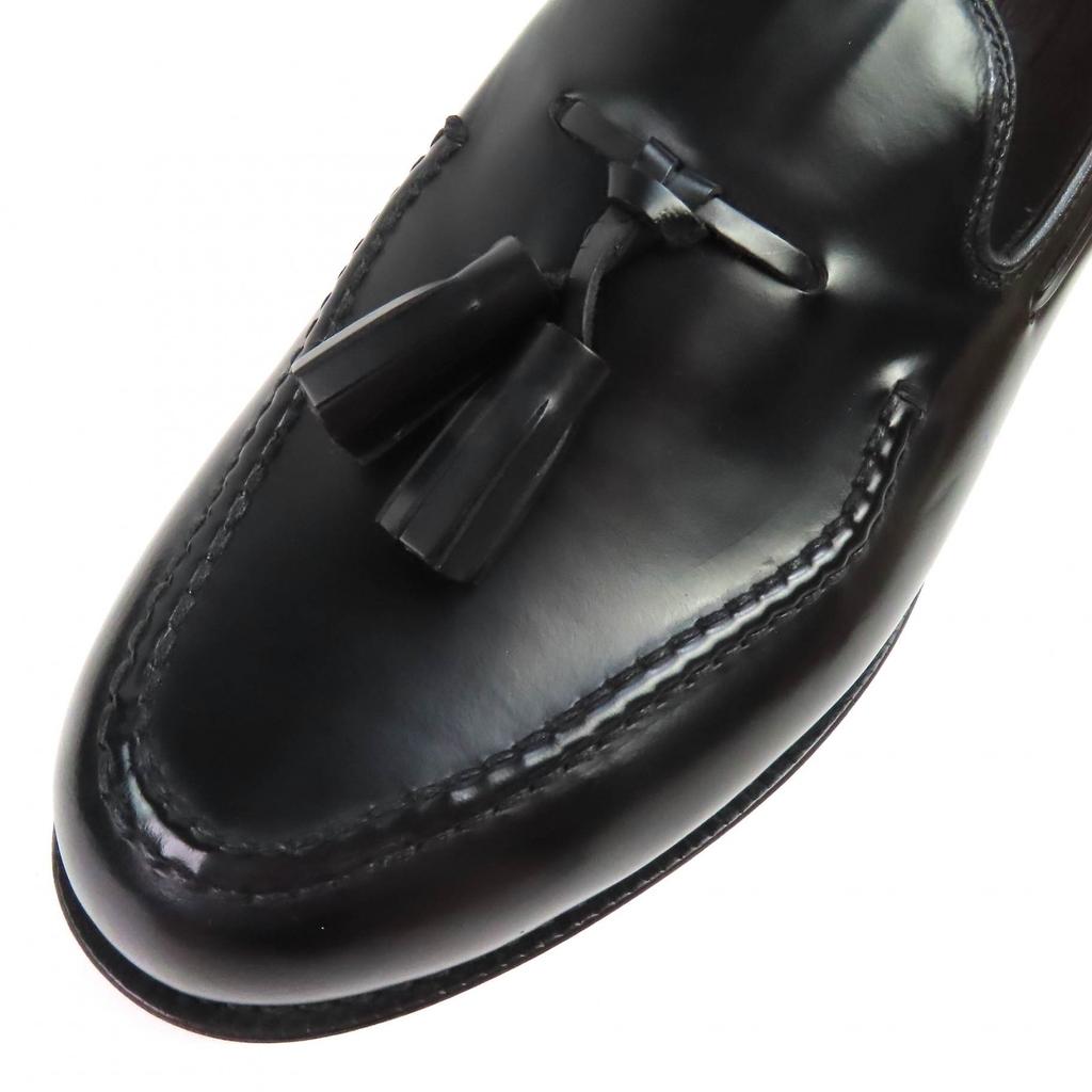 Pristine JALAN SRIWIJAYA loafers Tassel Leather Loafers black mens 7 98648 Used
