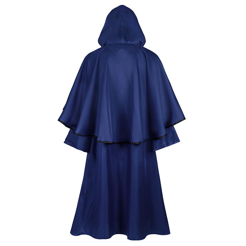 Płaszcz Czarodzieja Grim Reapera z Długim Rękawem i Kapturem - Kostium na Halloween i Cosplay