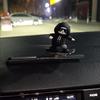 Leises Skateboard Panda Auto Ornament Armaturenbrett Stressabbau Innendekor