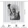 Vintage Statue of Liberty Shower Curtain Gothic Dark Academia Bathroom Decor Grunge Home Decor Gothic Decor Wall Art Victorian D