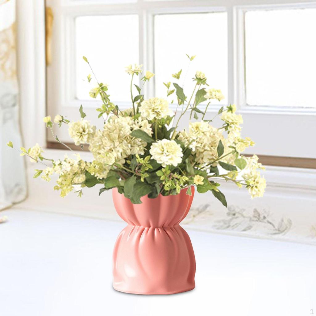 Decorative Vase Modern Ornament Aesthetic Minimalist Plant Pot for Home Entryway Indoor Wedding